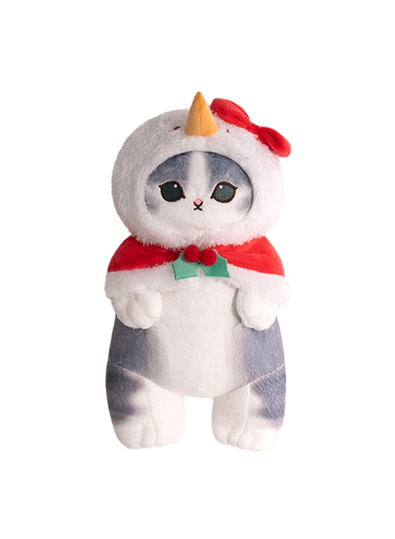 12-Inch Red Cape Cat Doll Plush Toy | Mofusand Character | Soft And Cute | Cartoon Doll | Suitable As A Gift For Children Over 3 Years Old - Image 1