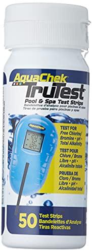 AquaChek TruTest Refill Test Strips - Digital Test Strip Reader Refill Strips - for Pool and Spa Water Testing - for Free Bromine, Free Chlorine, pH, and Total Alkalinity - 50 Strips - Image 1