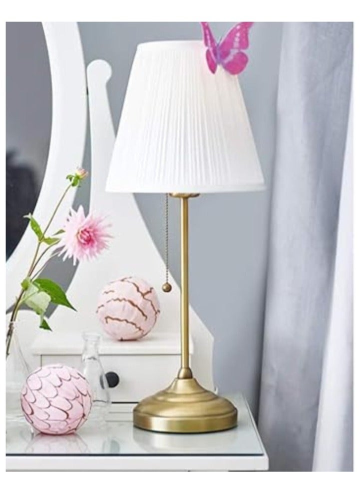 ARSTID Table Lamp With Warm Lighting White/Gold 22x22x30cm 55cm - Image 2