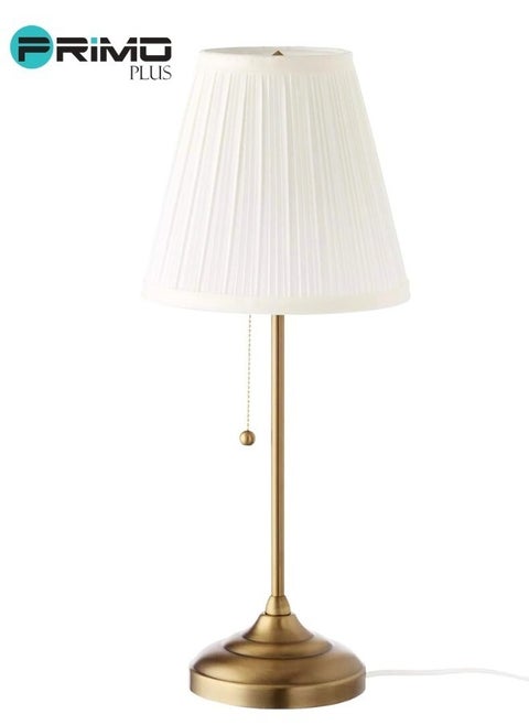 Table Lamp With Lighting White/Gold