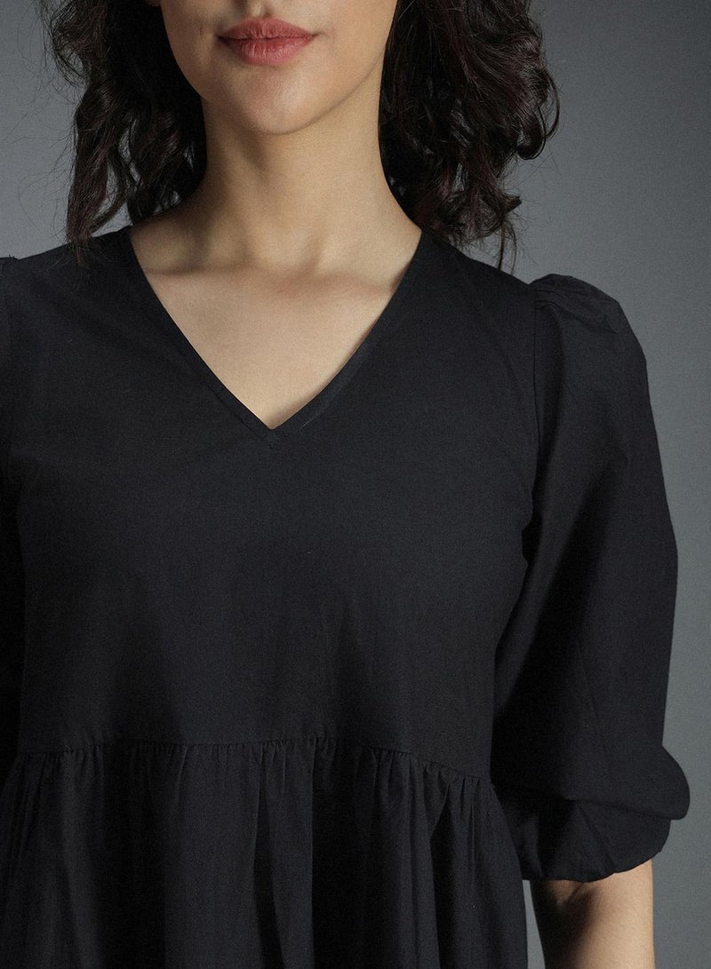 HIGH STAR Tiered Cotton Dress  - Image 5