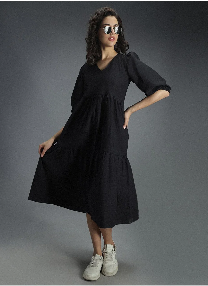 هاي ستار Women Black Dress