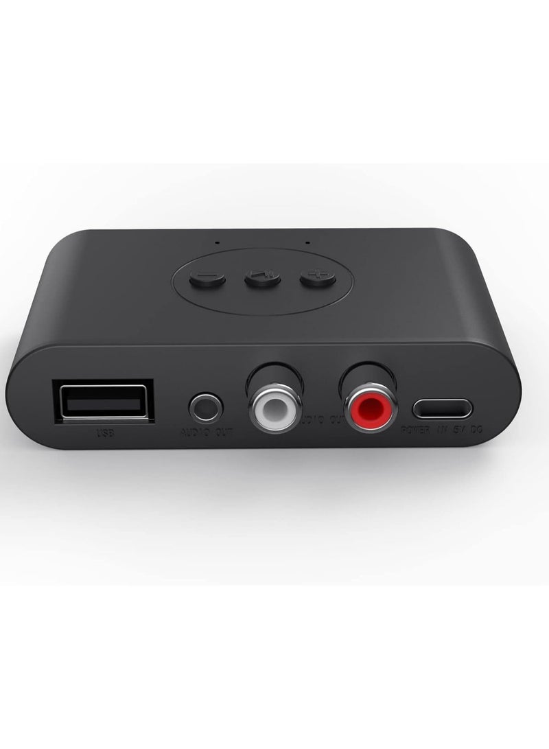 Bluetooth 5.3 Audio Receiver U Disk RCA 3.5mm 3.5 AUX Jack Stereo Music Wireless Adapter with Mic For Car Kit Speaker Amplifier - Image 2