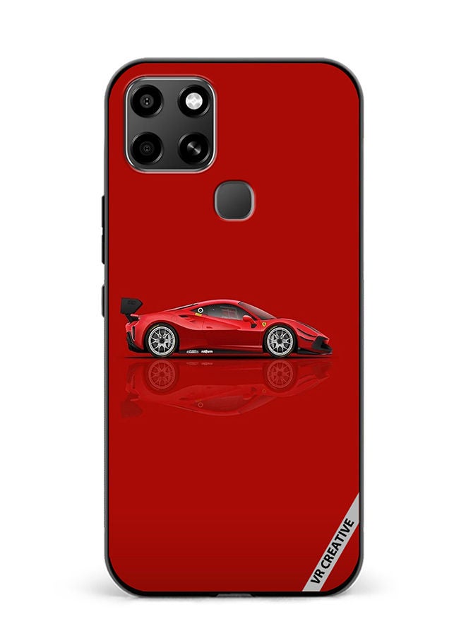 VR CREATIVE Protective Case Cover For Infinix Smart 6 Ferrari Design Multicolour - Image 1