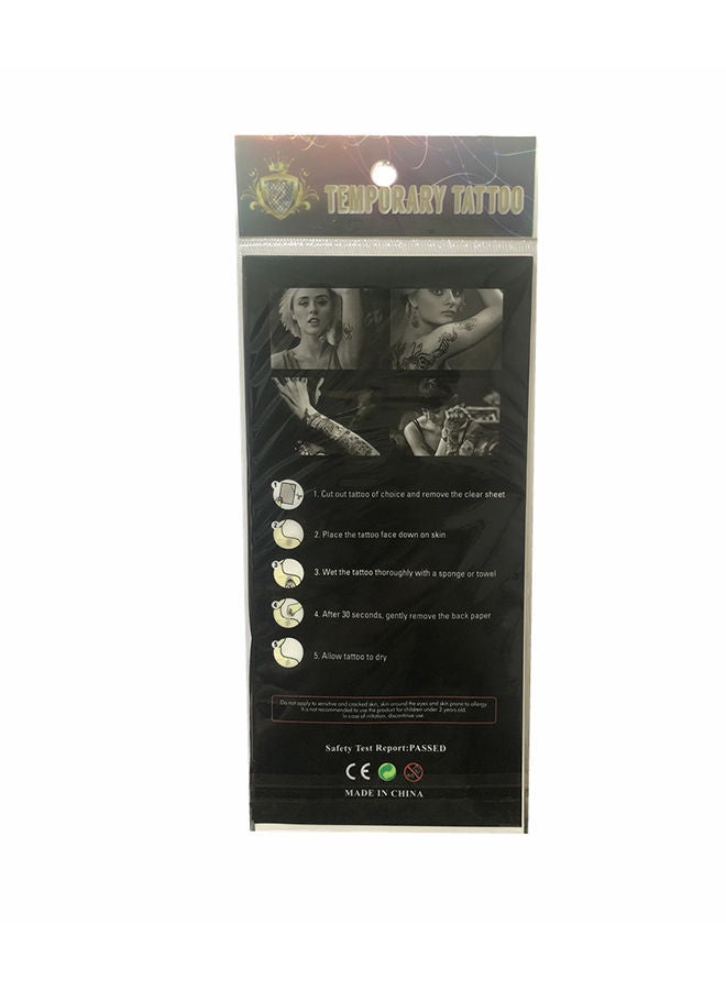 نيبمينينت مجموعة ملصقات تاتو مؤقت مكونة من 10 قطع متعدد الألوان - Image 3