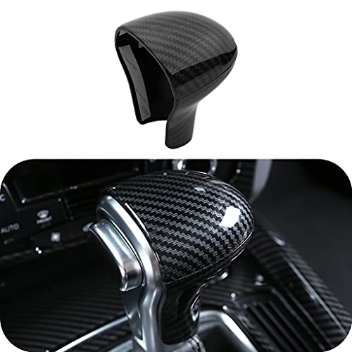 LDYFC Sport Style Gear Shift Knob Cover Sticker Head Trim for Au-di A4 A5 A6 S6 A7 S7 Q5 Q7 (ABS with Carbon Fiber Pattern) - Image 1