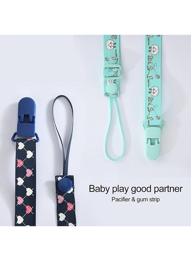 5 Pack of Pacifier Clips Baby Pacifier Holder for Boys and Girls Fits Most Pacifier Styles & Baby Teething Toys and Baby Gift - Image 3