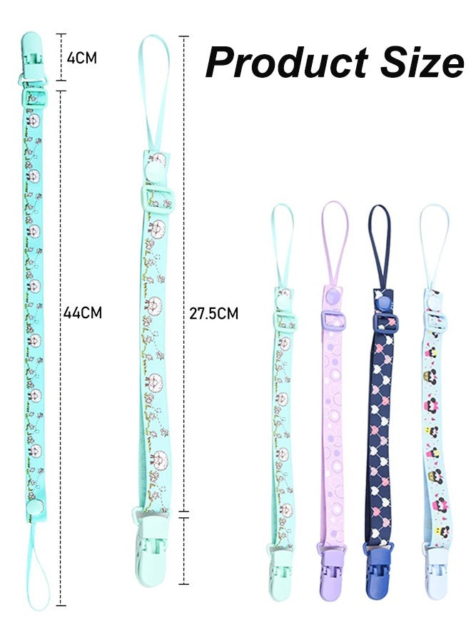 5 Pack of Pacifier Clips Baby Pacifier Holder for Boys and Girls Fits Most Pacifier Styles & Baby Teething Toys and Baby Gift - Image 2