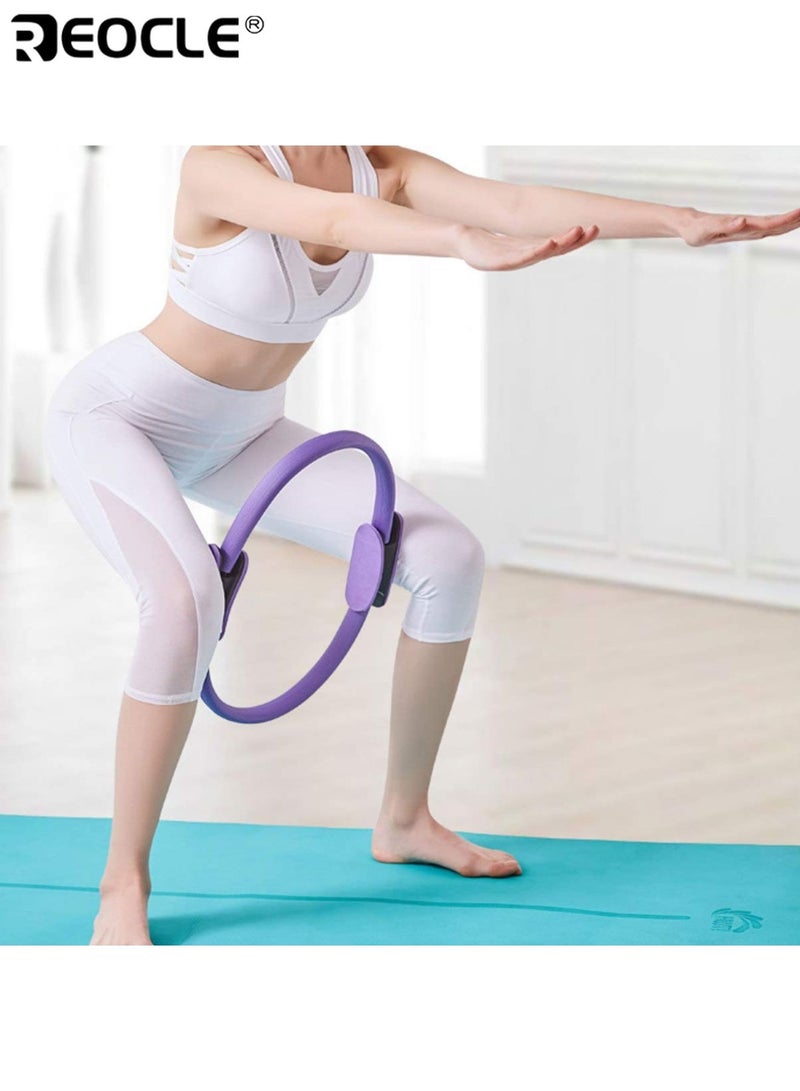ريوكل حلقة اللياقة البدنية اليوغا بيلاتيس الدائري المنزل ممارسة المقاومة مرنة الصالة الرياضية تجريب الجسم تمتد الدائري مناسبة لتدريب القوة معدات بيلاتيس اليوغا مثالية للصالات الرياضية المنزلية عشاق اللياقة البدنية المبتدئين البالغين دائم مريح للحمل للرجال للنساء للبالغين - Image 5