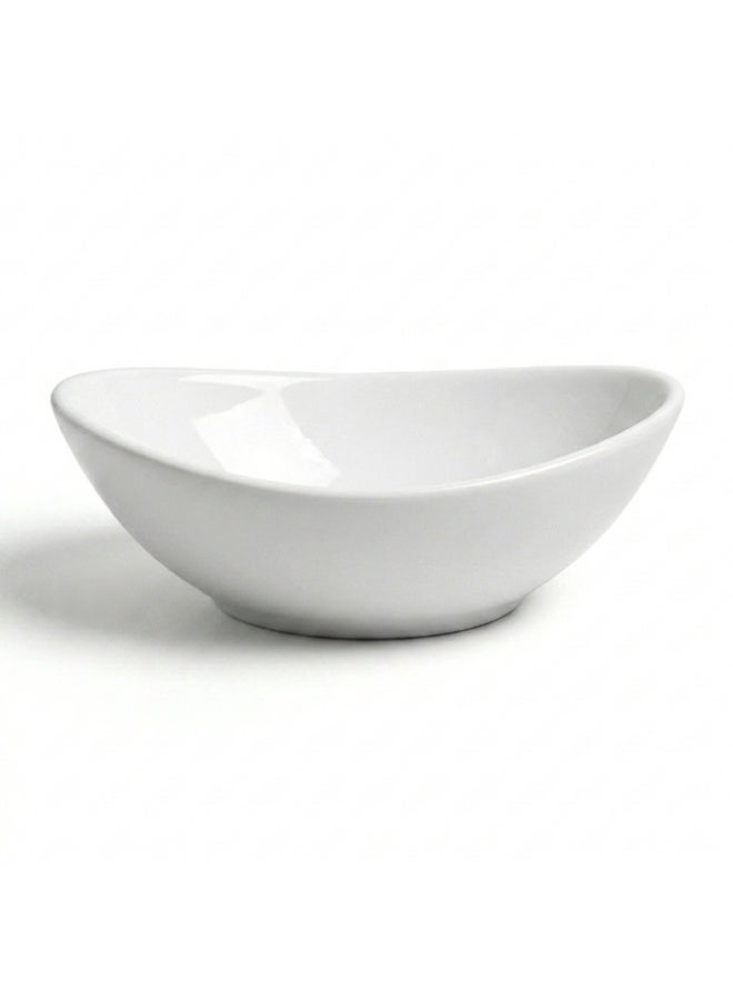 Ariane Premium Fine Porcelain Triangle Bowl Island Ivory White - Image 3