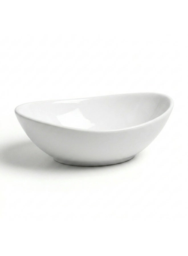 Ariane Premium Fine Porcelain Triangle Bowl Island Ivory White - Image 4