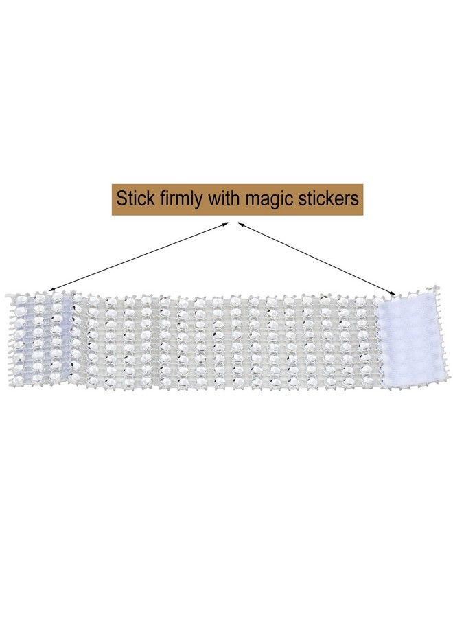 YYaaloa 50 Pcs 5.1 By 1.5 Imitation Diamond Rhinestone Napkin Rings For Wedding Party Banquet Reception Catering Decoration (Silver 50Pcs) - Image 3