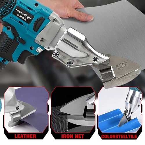 Heimerdinger Brushless Cordless Metal Shear for Makita 18V Battery,Heavy Duty Electric Scissors for Cutting Metal/Iron,Stainless Steel,Carpet and Cardboard-Variable Speed - Image 5