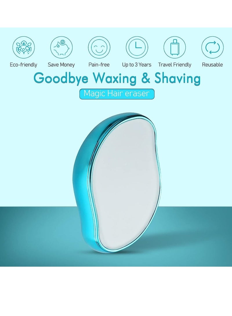 أداة إزالة الشعر بدون ألم للذراعين والساقين والظهر سريعة وسهلة تقشير كريستال ممحاة الشعر للرجال والنساء - Image 2