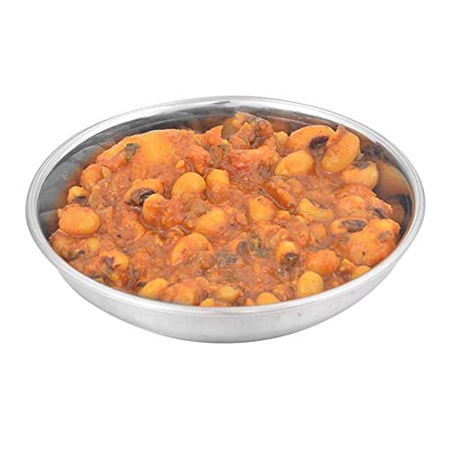 Neelam Neelam Stainless Steel 7, 22 Gauge, Prem Small Halwa Plate, 14 cm, Set of 12, Snacks Plate, Dessert Plates, Multipurpose Plate for Kitchen, Side Dish, Quarter Plates, Round Shape Silver - Image 4