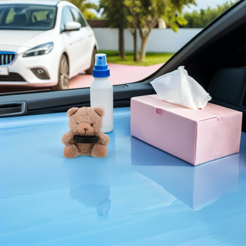 Bear Doll Car Interior Ornament: Plush Dashboard Rearview Mirror Decoration - Cute Animal Grip For Gear Shift Knob - Windshield Wiper Car Accessory - Image 3