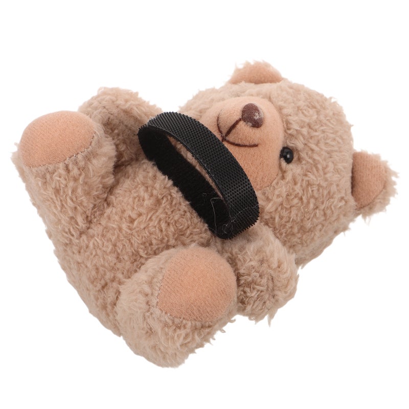 Bear Doll Car Interior Ornament: Plush Dashboard Rearview Mirror Decoration - Cute Animal Grip For Gear Shift Knob - Windshield Wiper Car Accessory - Image 4