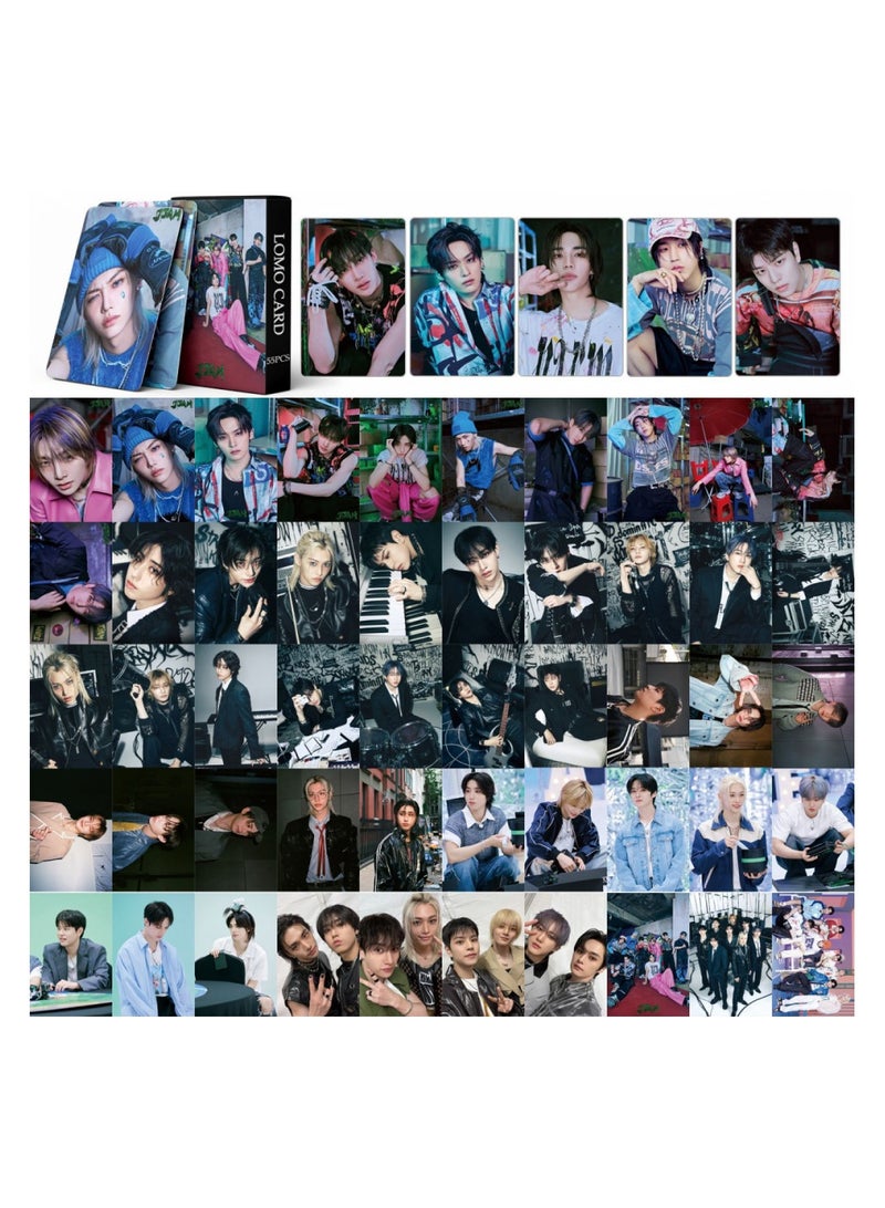 NIBEMINENT 55 Pcs Kpop Stray Kids JJAM Lomo Cards Card For Fans Collection Gifts - Image 2