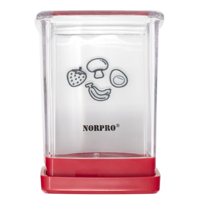 Norpro Speed Slicer with Push Plate, Red, 3"L x 3"W x 4.25"H - Image 3