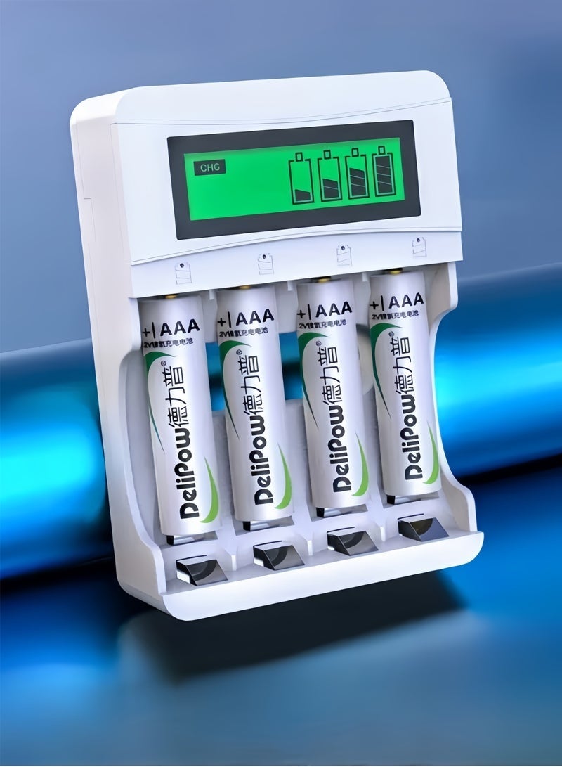 Bukela Charger For AA & AAA Batteries With 4 AAA Batteries (1100 mAh) - Image 1
