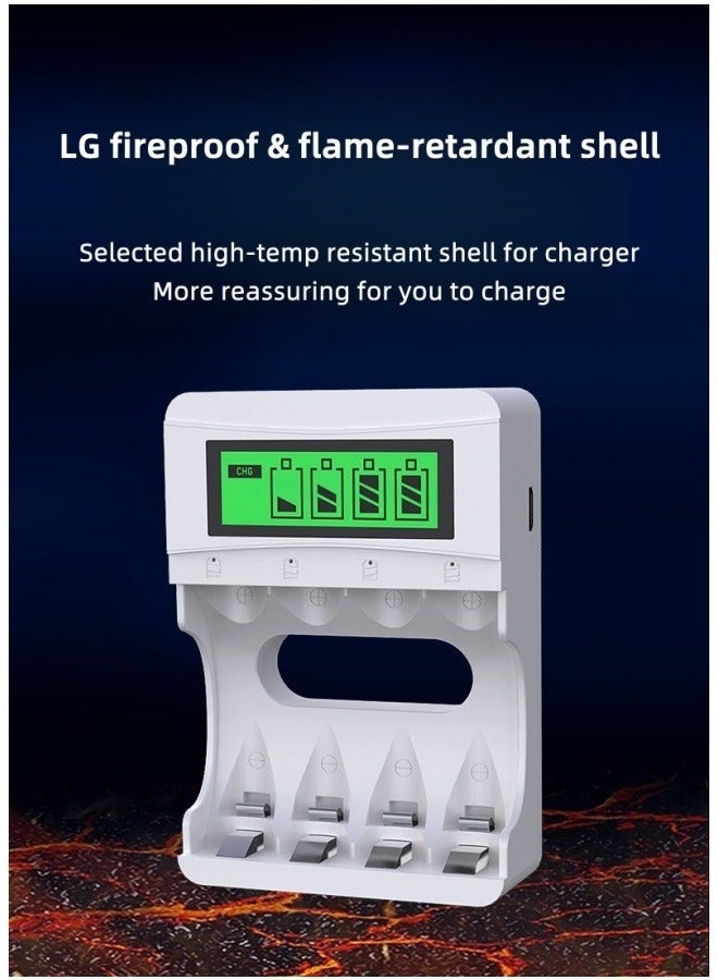 Bukela Charger For AA & AAA Batteries With 4 AAA Batteries (1100 mAh) - Image 2