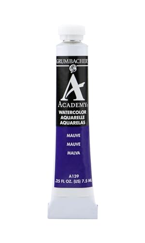 Grumbacher Academy Watercolor Paint, 7.5ml/0.25 Ounce, Mauve (A139) - Image 1