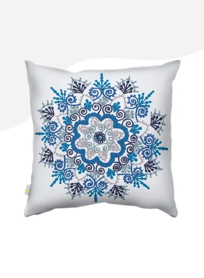Donetella Decorative Embroidered Cushion Cover Multicolour 45x45Cm (Without Filler)