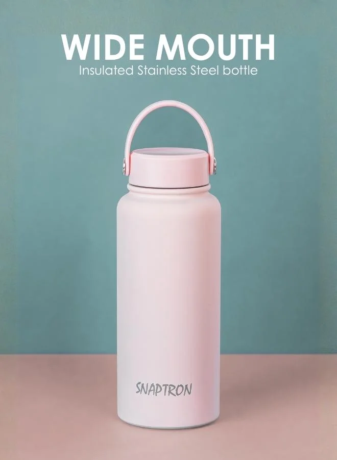 Casa Quesera  SNAPTRON® Wide mouth 1000ml Insulated Sports Water Bottle – Large Capacity, Portable, Leakproof with Anti-Slip Bottom  | Best Price UAE