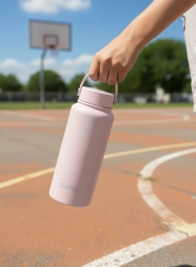 Casa Quesera SNAPTRON® Wide mouth 1000ml Insulated Sports Water Bottle – Large Capacity, Portable, Leakproof with Anti-Slip Bottom
