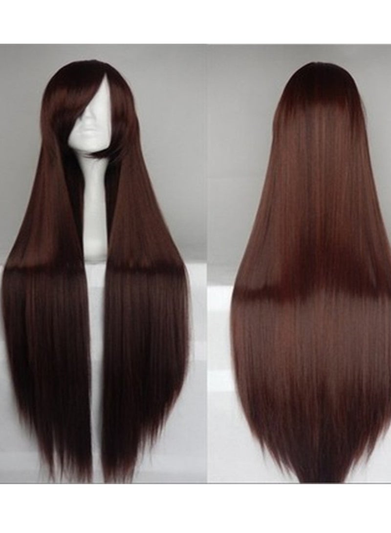 Women long straight hair wig cosplay wig costumes dress up wig - Image 2
