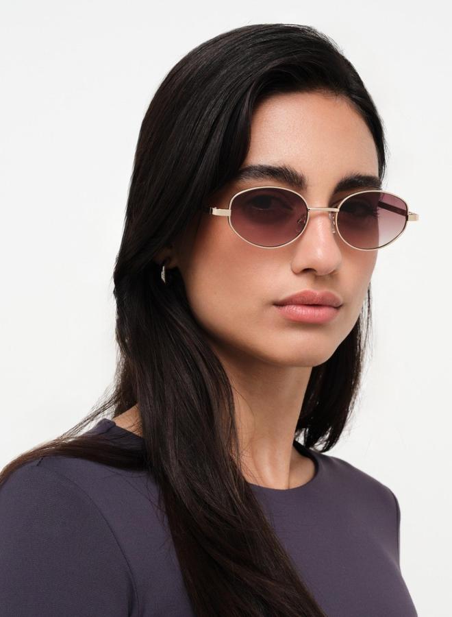 بلاك أوت نظارات شمسية بيضاوية متوهجة للجنسين - Image 5