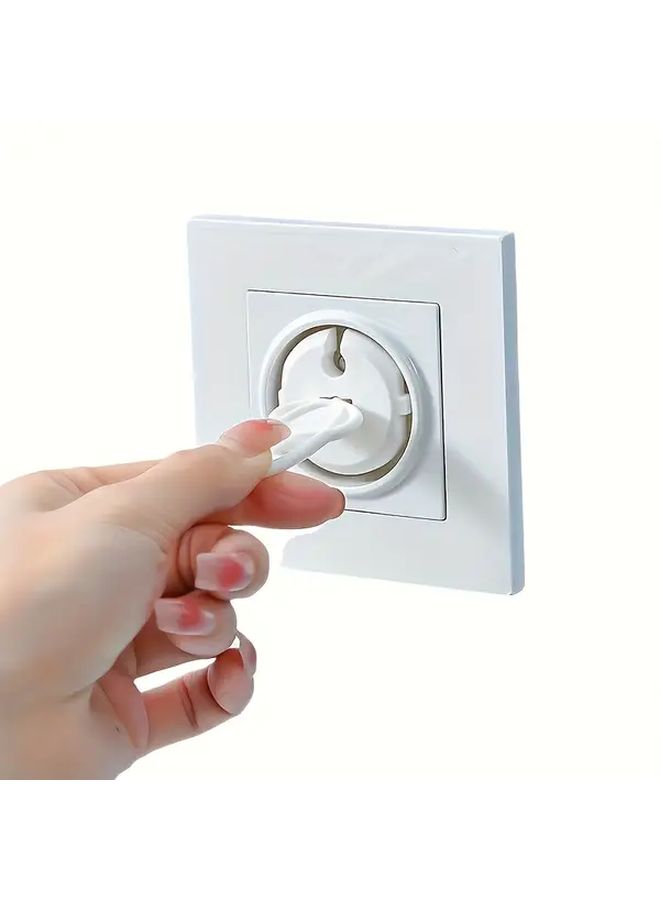 9pcs European Style French Socket Outlet Protector Set with Key for Child Safety - Image 5