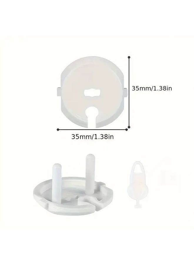 9pcs European Style French Socket Outlet Protector Set with Key for Child Safety - Image 3