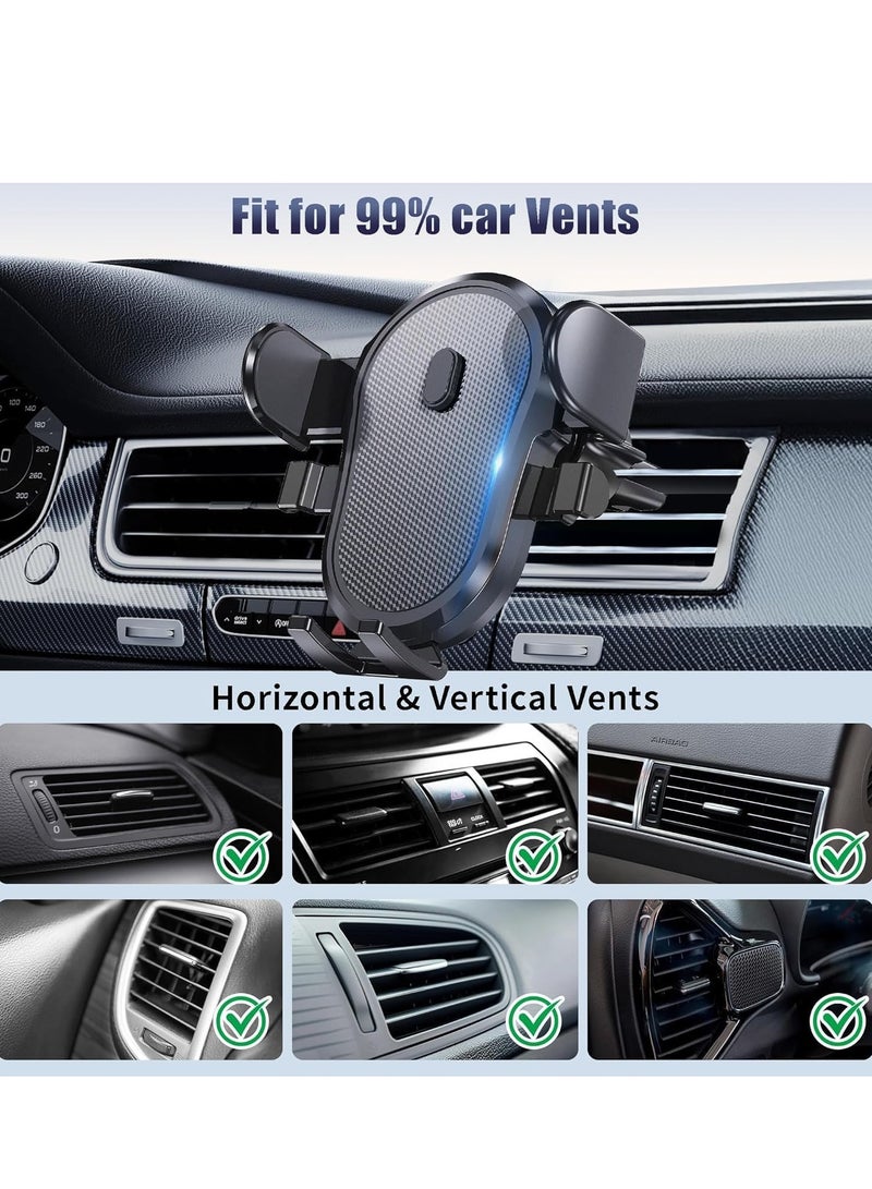 بابونا حامل هاتف عالمي لمخرج الهواء في السيارة – مشبك مُحسّن لا يسقط لهواتف iPhone والهواتف الذكية، حامل آمن للسيارة - Image 5