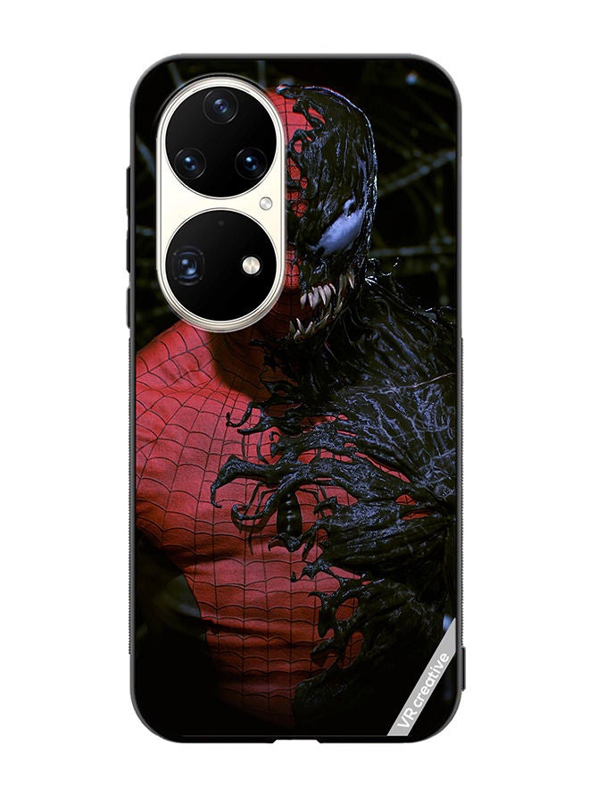 VR CREATIVE Protective Case Cover For Huawei P50 Pro Spiderman Design Multicolour - Image 1