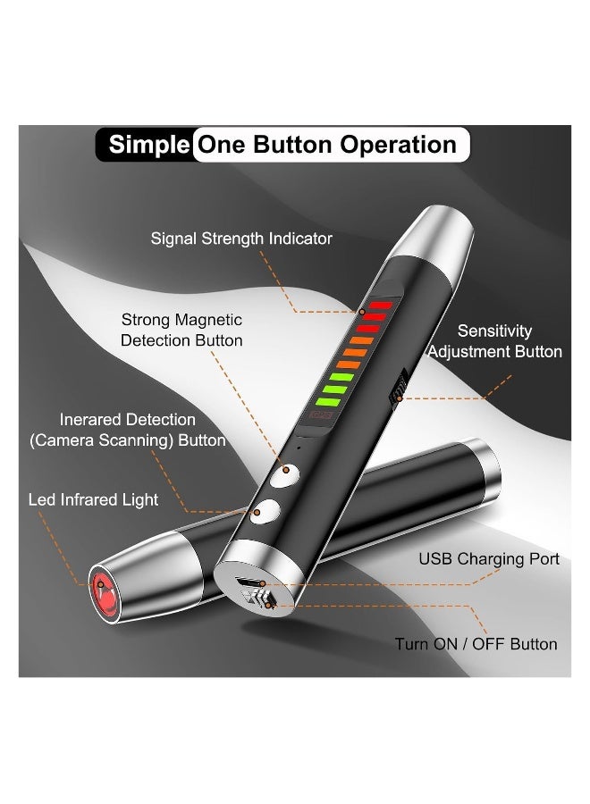 Hidden Camera Detector, RF Signal Scanner, Magnetic Field Finder, and IR Mode Detection Device for Travel, Office, and Car - Your Ultimate Privacy Protection Tool. - Image 4