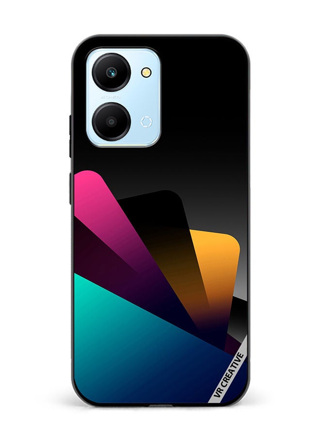 VR CREATIVE Protective Case Cover For Honor Play7T Colorful Layers Design Multicolour - Image 1
