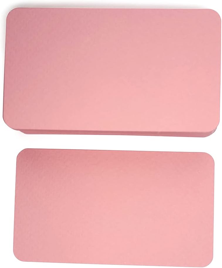 PPAPPAPPIYO 3.5x2 Blank color index cards (100) Paper - Blank (pink) - Image 3
