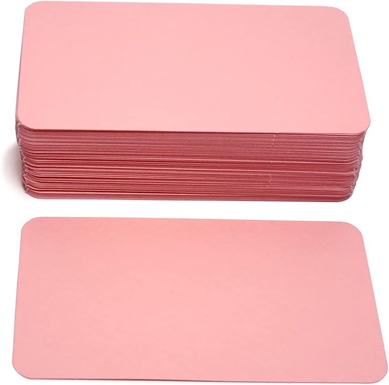 PPAPPAPPIYO 3.5x2 Blank color index cards (100) Paper - Blank (pink) - Image 2