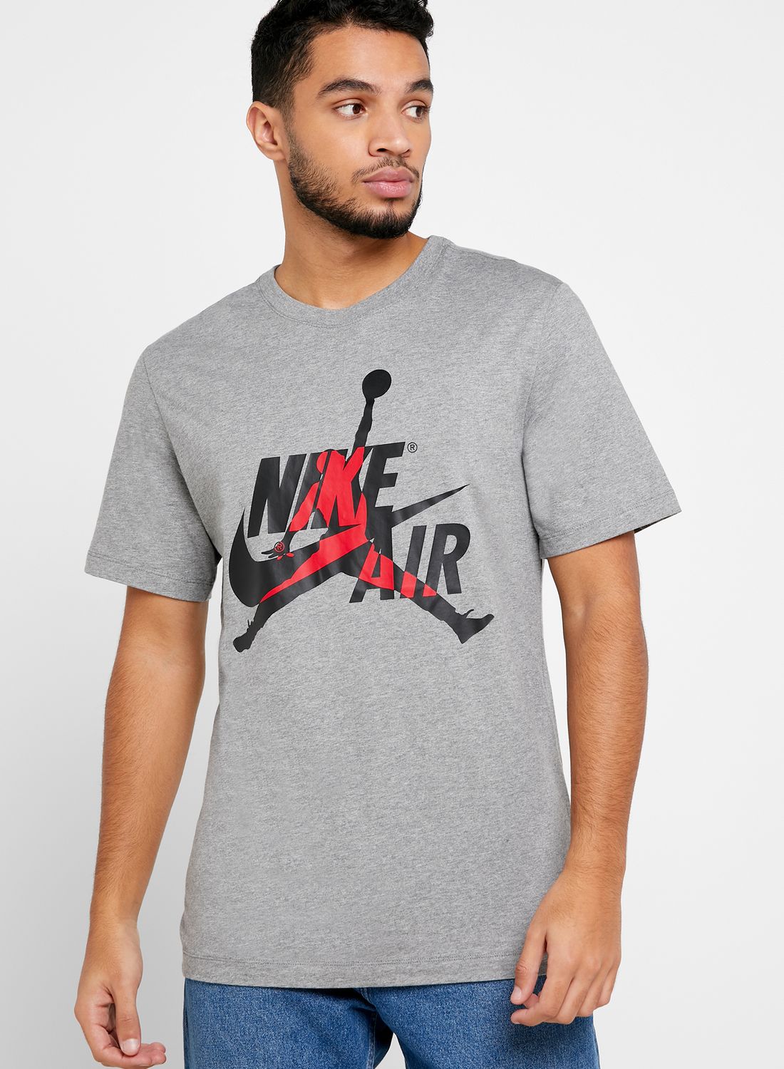 jumpman crew t shirt print