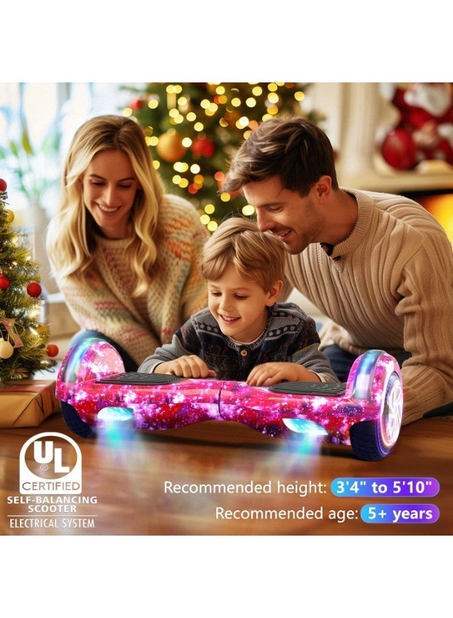 Smart balance electric hoverboard for kids, 6.5 inches - multi color - Image 3