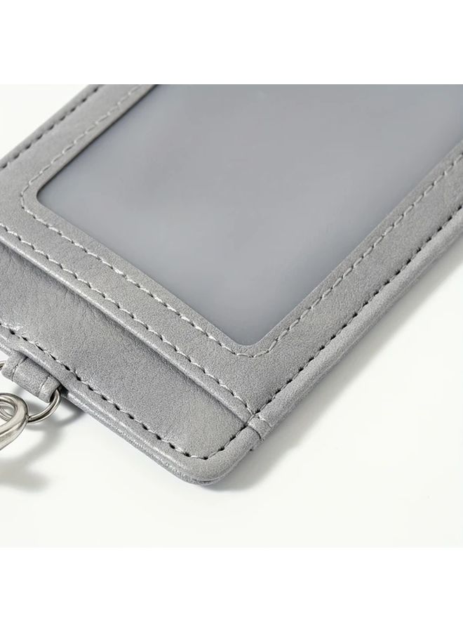 Pink Heavy Duty Double Sided ID Card Holder With Neck Strap - Image 5