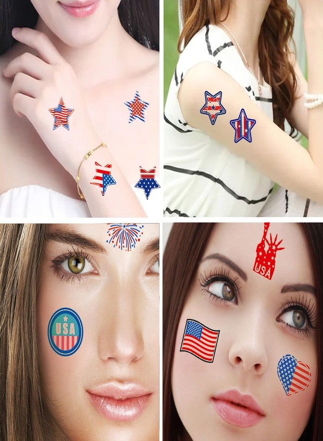 Zeptrix American Flag Stickers,72Pcs 4th of July Patriotic Stickers Waterproof Self-Adhesive Red Blue White Independence Memorial Day Decorations USA Card Envelope Gift Label Decals Kids Party Favor Supplies - Image 3