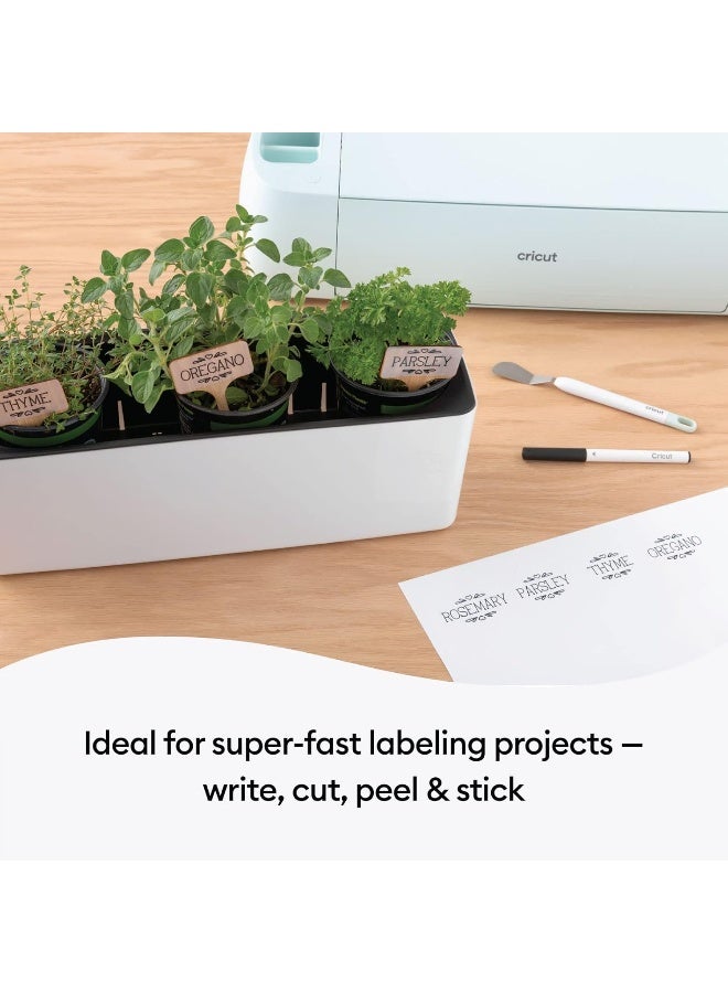 Cricut Smart Label Writeable Vinyl Removable  Transparent  0.9M (3Ft)  Self Adhesive Roll  For Use With Explore 3 And Maker - Image 5