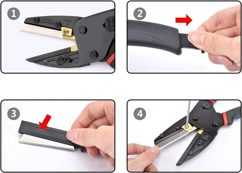 SEVIA Sevia Heavy Duty Multifunctional Scissors Multi Power Cutting Tool Wire Crimping Tool for Heat Shrink Connectors Ratcheting Wire Crimper Tool Crimping Pliers - Image 4