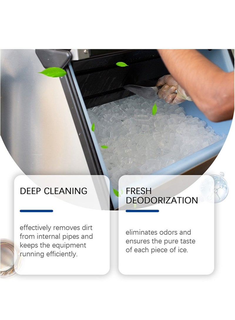 Jakehoe 2Pcs Ice Maker Cleaner Descaler，24 Ice Maker Cleaning Tablets，Helps Remove Hard Water And Mineral Deposits For Better Tasting Ice，Nickel Safe Descaler For All Ice Makers - Image 4