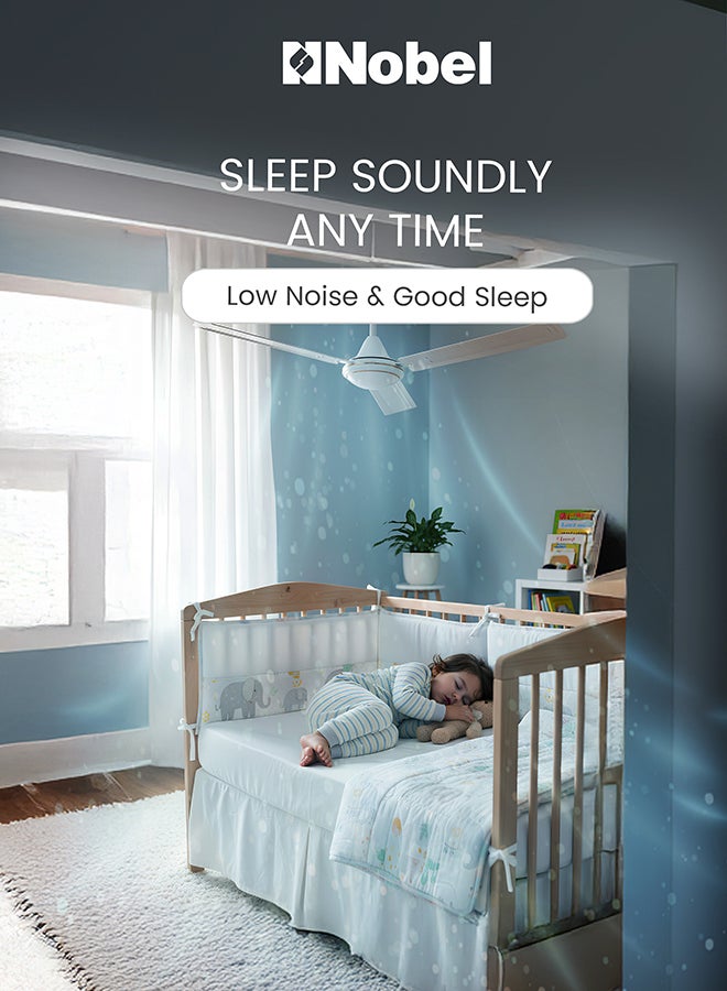 Nobel Elegant Ceiling Fan: High-Performance Cooling with Silent Operation & Stylish Design 85 W NCF56 White - Image 5