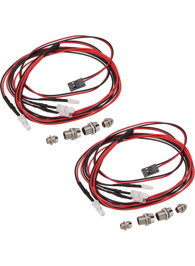 إسكدنيا مجموعة مصابيح بإضاءة LED مقاس 1/10 لسيارات HSP التي تعمل بجهاز تحكم عن بعد مكونة من قطعتين - Image 3