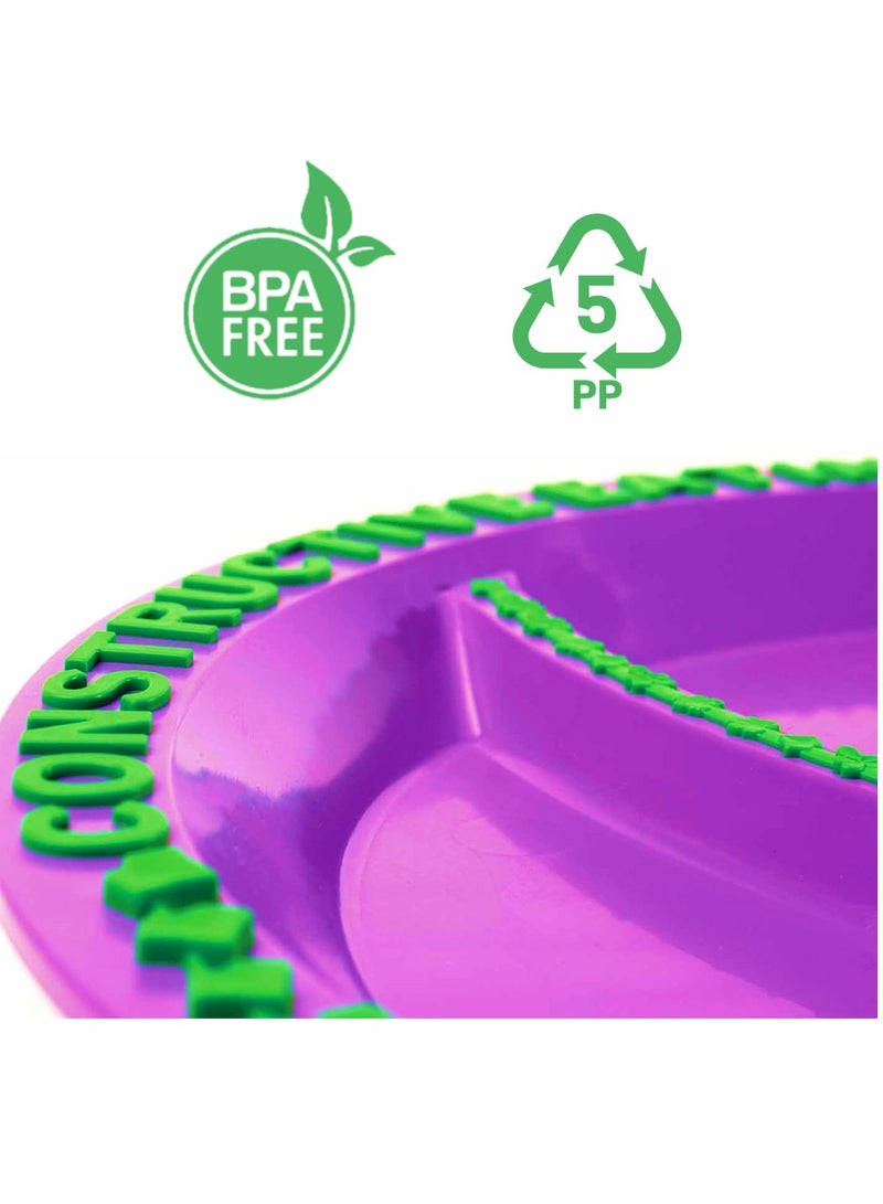 Eazy Kids Eating Plate - Garden Purple - Image 2