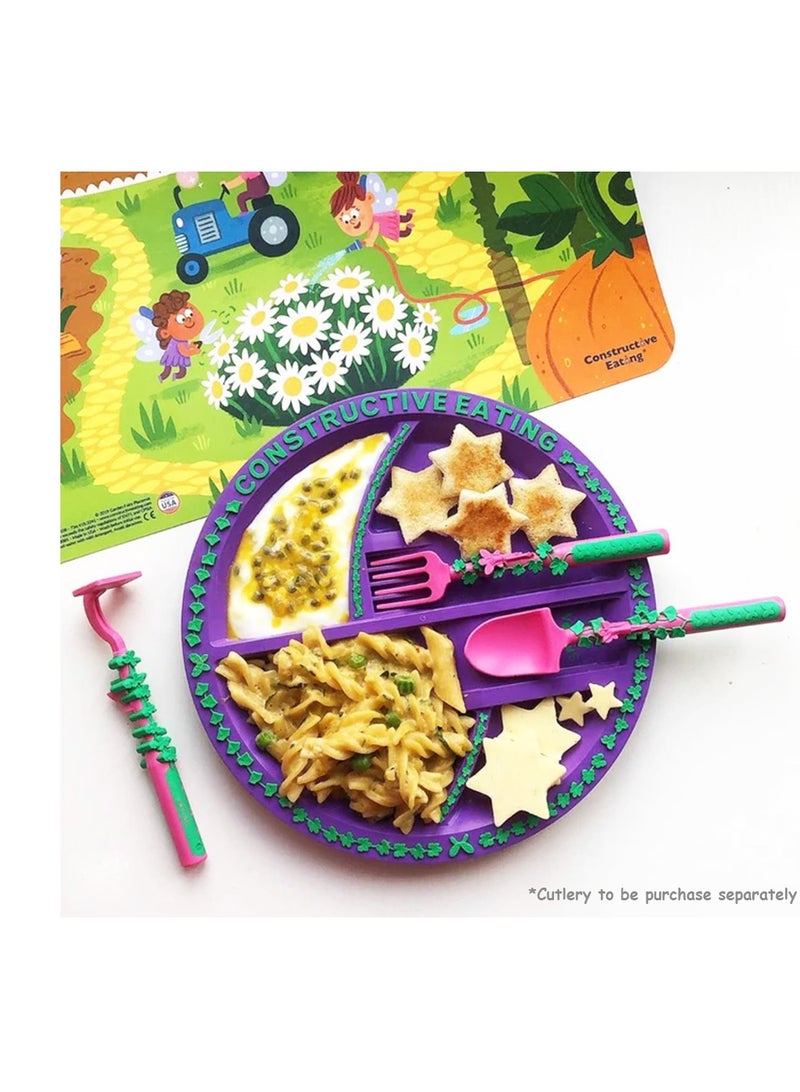 Eazy Kids Eating Plate - Garden Purple - Image 3